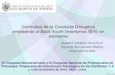 Correlatos de la conducta disruptiva en escolares de Lima Metropolitana: Una exploración con el Beck Youth Inventories (BYI)