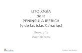 Litología de la península Ibérica