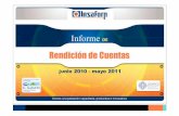 Informe Rendicion de Cuentas 2010 2011