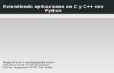 Extendiendo aplicaciones en C y C++ con Python