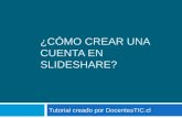 cómo crear una cuenta SlideShare