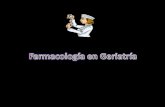Farmacologia en  geriatria