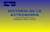 Historia de la astronomía xvi xvii