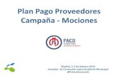 Presentación Plan Pago Proveedores - mociones - campaña