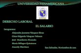 El salario derecho laboral I EL SALVADOR