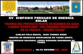 Avance Del Proyecto Piloto De Bombeo De Agua Y Riego Tecnificado  Con EnergíAs Renovables En La Yarada – RegióN Tacna