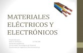 Materiales eléctricos y electrónicos