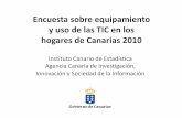 Encuesta TIC Hogares Canarias 2010