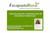 Innovación en la promoción de destinos turísticos - Encuentro Profesional de Turismo Rural 2014 - Ana Alonso