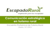 Comunicación estratégica en turismo rural - Encuentro Profesional de Turismo Rural 2014 - Cristina Perseguer
