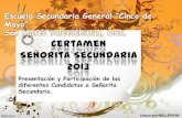 Presentación - Certamen Señorita Secundaria 2013