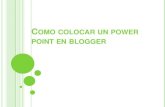 Como colocar un power point en blogger