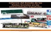 Informe del estado de las redes sociales en las universidades españolas