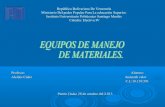 Equipos de manejo de materiales (valor)