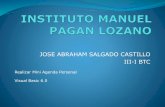 Mini Agenda Personal Instituto Manuel Pagan Lozano