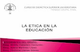 Etica en la educacion diaspositivas