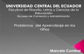 UNIVERSIDAD CENTRAL DEL ECUADOR Facultad de Filosofía, Letras y Ciencias de la Educación Escuela de Comercio y Administración Marcelo Cumbal