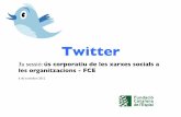 Twitter per a organitzacions