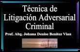 Técnica de Litigación Adversarial Criminal-Unidad 5
