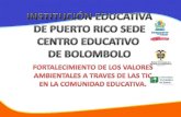 Proyectos aula Centro Educativo de Bolombolo