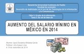 Aumento al salario mínimo en México en 2014