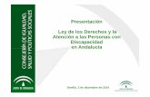 Anteproyecto Ley Discapacidad Andalucía