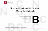 Servei d'orientació jurídica 2011-2012 (OAC Sant Miquel)