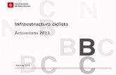 Actuacions a la infraestructura ciclista 2013