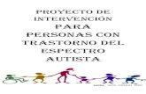 Plan de intervención para personas con autismo