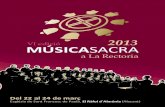 Programa música sacra 2013