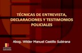 ENJ-100 Técnicas de Entrevista, Declaraciones y Testimonios Policiales