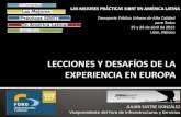 Julian Sastre - Lecciones y Desafíos de la Experiencia en Europa