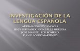 Investigación de la lengua española