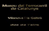 El Museu del Ferrocarril de Catalunya des de l'aire