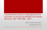 Características clínicas y radiológicas de los pacientes con Esclerosis Múltiple del Hospital Nacional “LNS” PNP 2000 – 2010