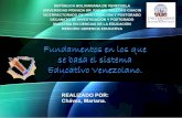 Fundamentos del sistema educativo venezolano