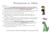 Dinosaurios vs Biblia