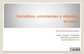 9 Curso de POO en java - variables, constantes y objetos