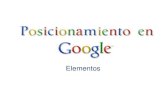 Elementos para el posicionamiento en Google