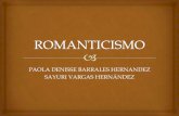Corriente literaria: Romanticismo