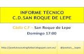 Informe técnico san Roque Lepe