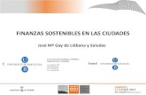 FINANZAS SOSTENIBLES EN LAS CIUDADES por José Mª Gay de Liébana y Saludas