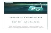 Resultados metodologia top 2013