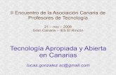 Ii Encuentro Profesores Tecnologia Canarias20081121