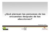 ¿Qué piensan las personas de las encuestas después de las elecciones? Presentación Amai de Mercaei & Marketing Group