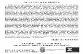 Folleto Exposición de Pintura de Miguel Ángel López Expósito en el Museo Zabaleta de Quesada. Texto de Manuel Urbano.