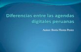 Diferencias entre las agendas digitales peruanas