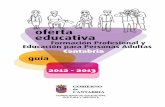 Oferta formativa curso 2012-2013 FORMACIÓN PROFESIONAL INICIAL y EDUCACIÓN PERSONAS ADULTAS
