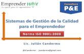 Sistema de calidad para el emprendedor   - Julián Candermo