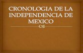 Cronologia de la independencia de mexico